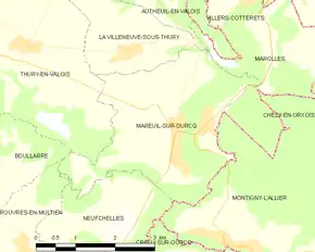 Poziția localității Mareuil-sur-Ourcq