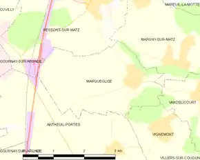 Poziția localității Marquéglise