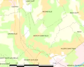 Poziția localității Monchy-Saint-Éloi