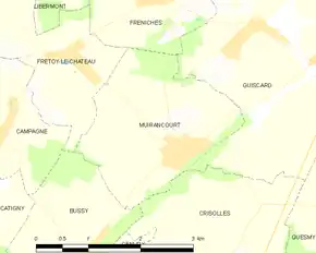 Poziția localității Muirancourt