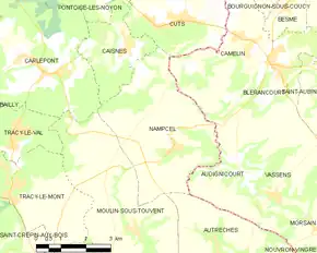 Poziția localității Nampcel