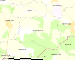 Poziția localității Neuville-Bosc