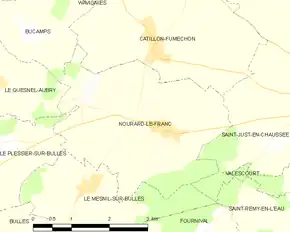 Poziția localității Nourard-le-Franc