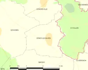 Poziția localității Ormoy-le-Davien