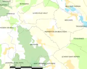 Poziția localității Pierrefitte-en-Beauvaisis