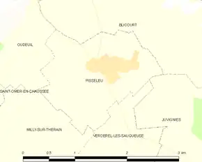Poziția localității Pisseleu