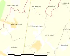 Poziția localității Le Plessis-Patte-d'Oie