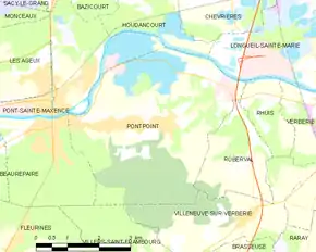 Poziția localității Pontpoint