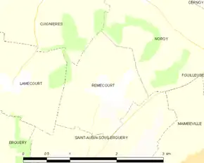 Poziția localității Rémécourt