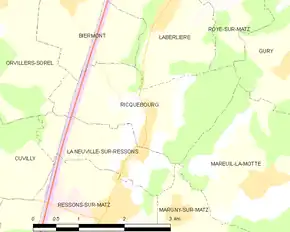 Poziția localității Ricquebourg