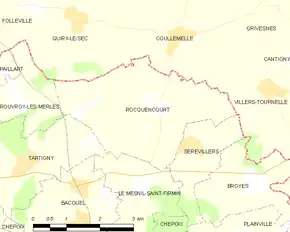 Poziția localității Rocquencourt