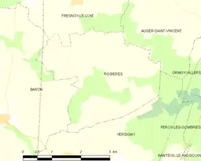 Poziția localității Rosières