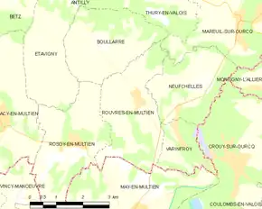 Poziția localității Rouvres-en-Multien