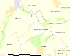 Poziția localității Rouvroy-les-Merles