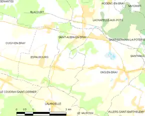 Poziția localității Saint-Aubin-en-Bray