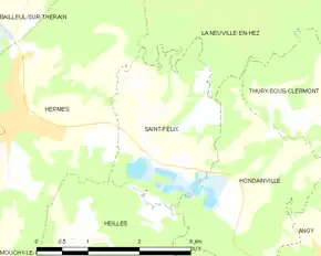 Poziția localității Saint-Félix