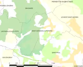 Poziția localității Saint-Germain-la-Poterie