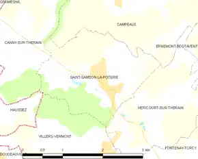 Poziția localității Saint-Samson-la-Poterie