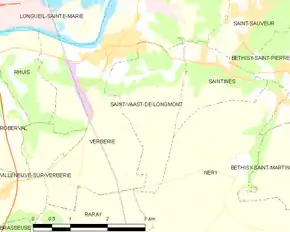 Poziția localității Saint-Vaast-de-Longmont