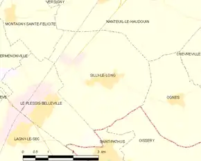 Poziția localității Silly-le-Long