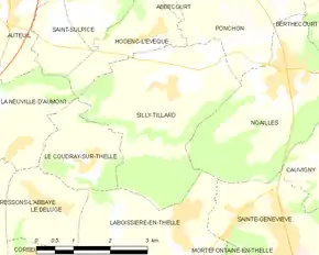 Poziția localității Silly-Tillard