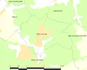 Poziția localității Tracy-le-Val