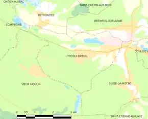 Poziția localității Trosly-Breuil
