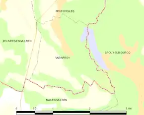 Poziția localității Varinfroy