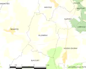 Poziția localității Villembray