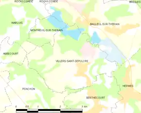 Poziția localității Villers-Saint-Sépulcre