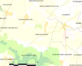 Poziția localității Aubry-en-Exmes