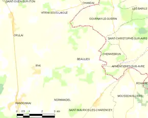 Poziția localității Beaulieu