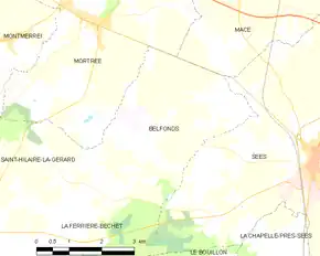 Poziția localității Belfonds