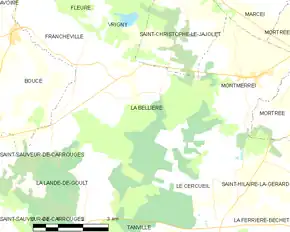 Poziția localității La Bellière