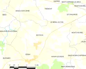 Poziția localității Boitron