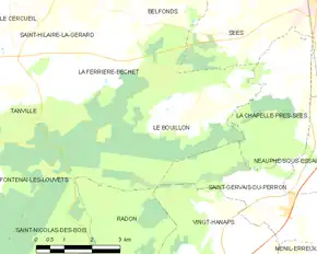 Poziția localității Le Bouillon