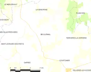 Poziția localității Brullemail