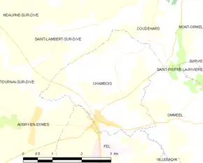Poziția localității Chambois