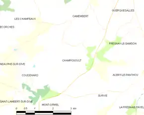 Poziția localității Champosoult