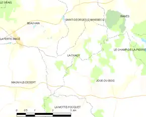 Poziția localității La Chaux