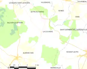 Poziția localității La Cochère