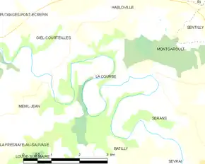 Poziția localității La Courbe
