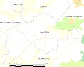 Poziția localității Dompierre