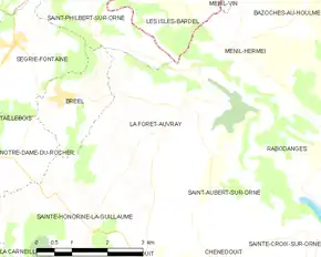 Poziția localității La Forêt-Auvray