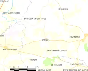 Poziția localității Gâprée