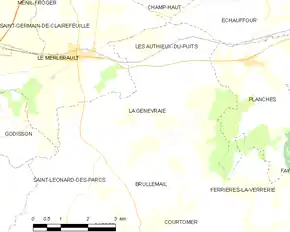 Poziția localității La Genevraie