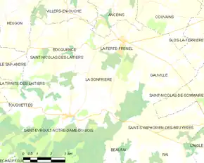 Poziția localității La Gonfrière