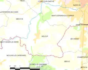 Poziția localității Héloup