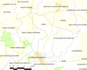 Poziția localității Laleu