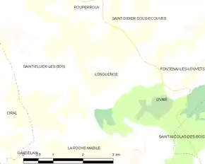 Poziția localității Longuenoë